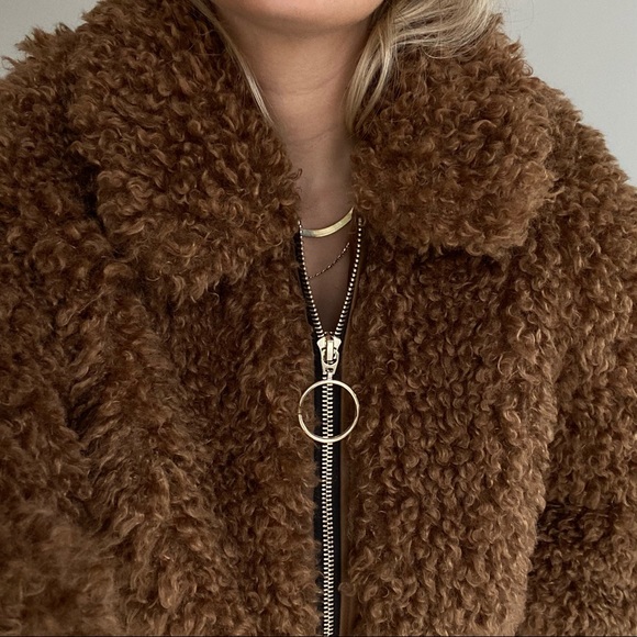 Caramel Teddy/ Sherpa jacket - Picture 3 of 3